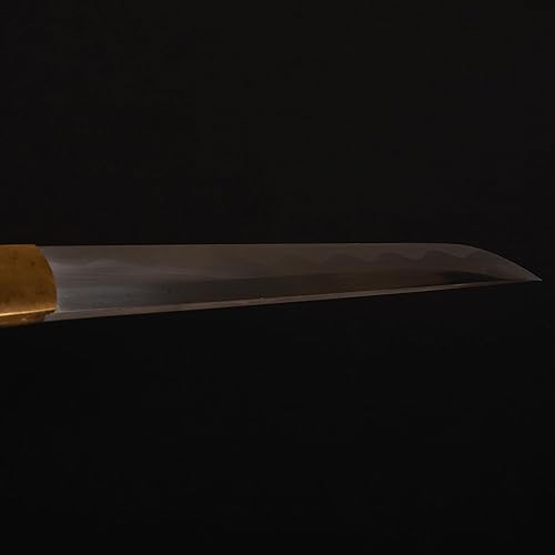 Miniatura 5 de SV Mini espada samurái forjada a mano, Katana Tanto japonesa pequeña espada corta samurái, espiga completa, afilada, de 16.53 pulgadas, varios