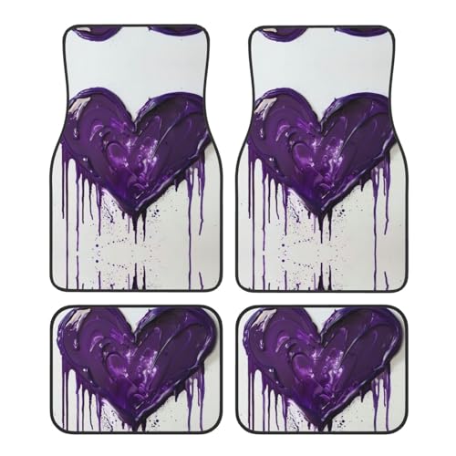 Tapis de voiture universels violets pour vos trajets en famille