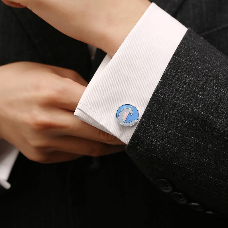 LEOSOXS メンズ フレンチ シャツ スーツ カフス ラウンド エナメル カフス アクセサリー付き LEOSOXS 男性用スクエアアクセサリー メンズ  フレンチ シャツ スーツ カフス ラウンド エナメル カフス アクセサリー付き XIAKU メンズ フレンチ シャツ スーツ カフス ラウンド ... エナメル フレンチ カフス ビジネス メンズ シャツ カフス ボタン ラウンド エナメル カフス