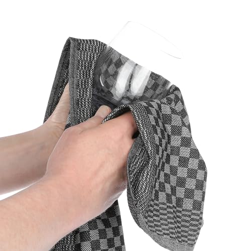 Miniatura 5 de Vaily Paños De Cocina Premium Pack De 10 - Paños Secos Hechos De 100 Algodón Súper Absorbente - Certificado Oeko-Tex - 70 X 45 Cm Negro