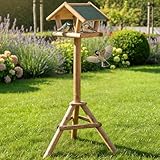 Zooprinz stabiles und wetterfestes stehendes Vogelhaus für Wildvögel – Einfacher und schneller...