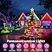 Sunwuko Permanent Outdoor Lights, 100ft Smart Eave Lights with RGB LED Light, IP67 Waterproof, App Control, DIY RGB Light for House Halloween Decorations