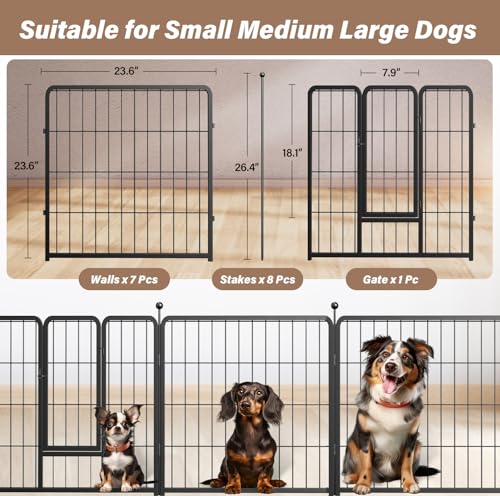 Simple-Deluxe-Dog-Playpen-Indoor-Outdoor-816-Panels-Fence-with-Anti-Rust-Coating-Metal-Heavy-Portable-Foldable-Dog-Pen-for-Large-Medium-Small-Dogs-RV-Yard-Camping