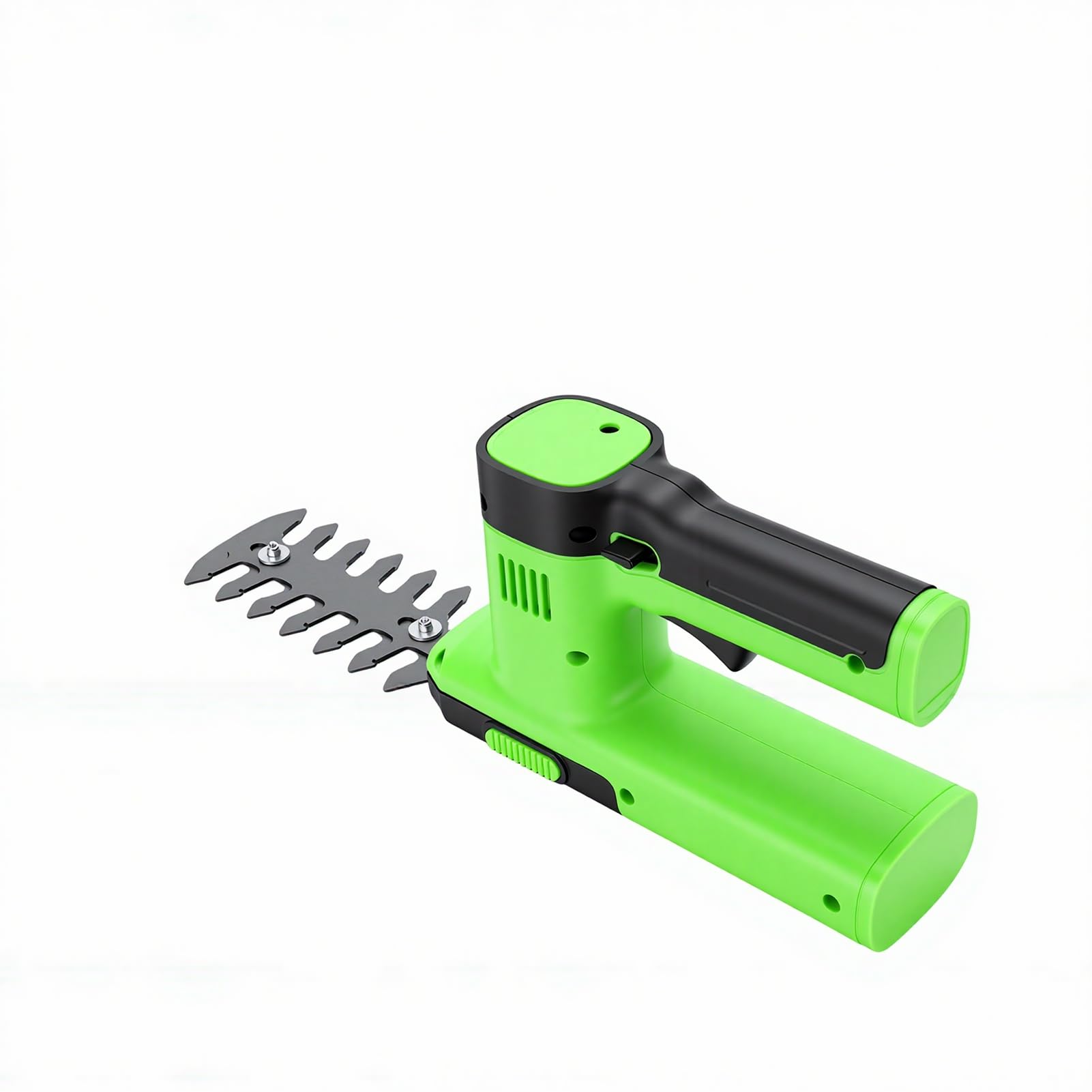 Generic Cisaille à Gazon et Taille-Haie sans Fil 100W Outil de Coupe Puissant pour Usage Domestique Vert Léger 2 Unités