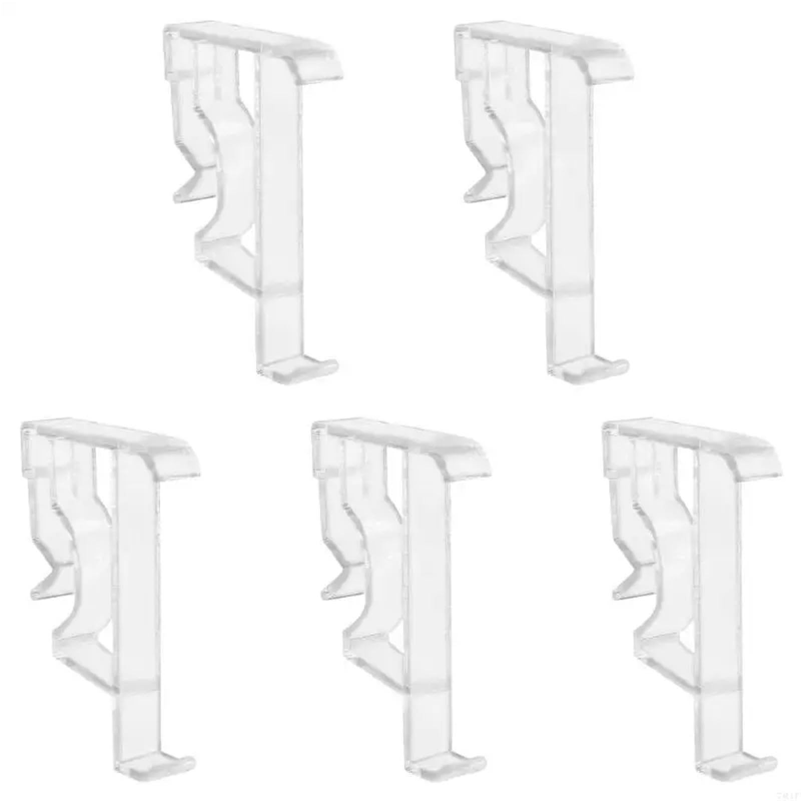 12 Pcs Valance Clips for Window Blinds Plastic Blind Clear Retainers For Door