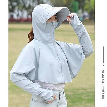 Amazon.co.jp: 日焼け止め服 レディース 長袖 フード付き 紫外線