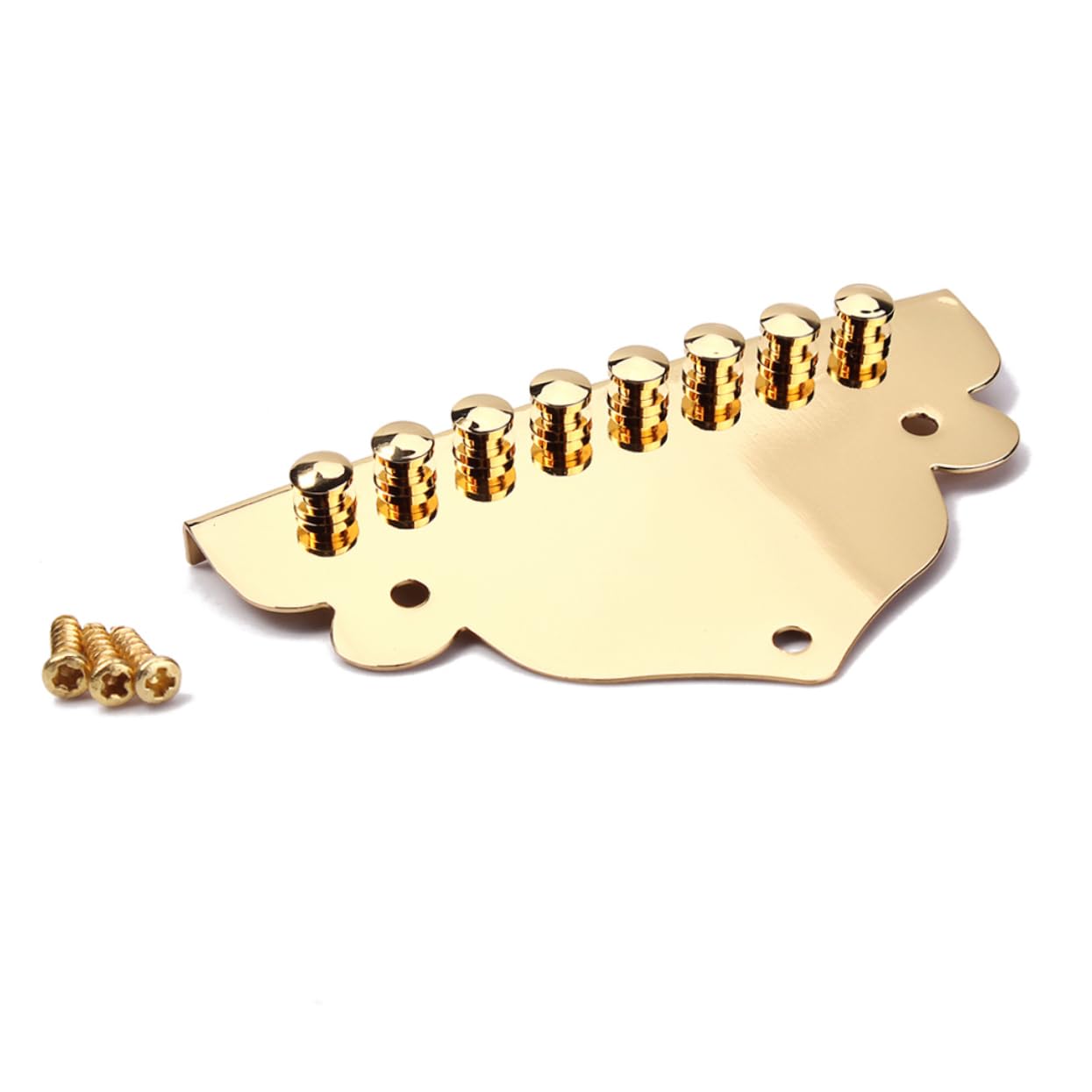 Wakauto Chrome Mandolin Tailpiece for 8 String Guitar Qb01 Metal Mandolin Part