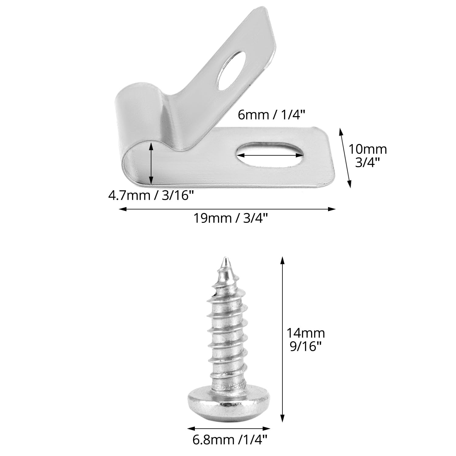 100 Morsetti In Acciaio Inox Per Recinzioni - Tipo R Con Viti, Per Fili Metallici E Reti - Foto 2