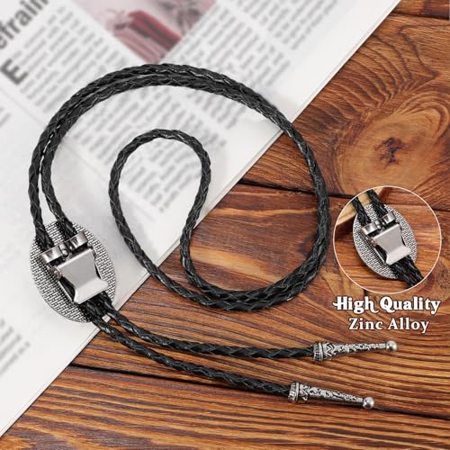 Image of Bolo Tie for Women Men, Western Bolo Tie Rodeo Cowgirl Cowboy Tie Bolo Ties Cowboy Accessories for Men Women