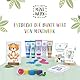 Miniwerk Großes Bio Baby Abdruckset 0-1,5 Jahre für Baby Handabdruck und Fußabdruck - Dekoration für Baby- & Kleinkinderzimmer - Geschenke zur Geburt Junge Mädchen - Abdruck Baby Hand und Fuß Set