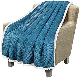 Catalonia Sherpa Throws Blanket, Super Soft Comfy Fluffy Fuzzy Fleece Plush Blanket