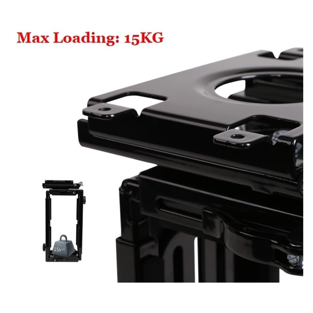 Supporto per PC Supporto CPU sotto la scrivania, supporto regolabile for PC tower, supporto CPU for impieghi gravosi, staffa di sospensione con rotazione di 180°, supporta fino a 33 libbre Ripiano sot
