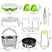 Aiduy 12 Pieces Accessories Set for Instant Pot, Compatible with Instant Pot 6,8Qt-Steamer Basket, Non-stick Springform Pan, Egg Bites Mold, Egg Rack, Steamer Trivet, Kitchen Tongs, Cheat Sheet Magnet