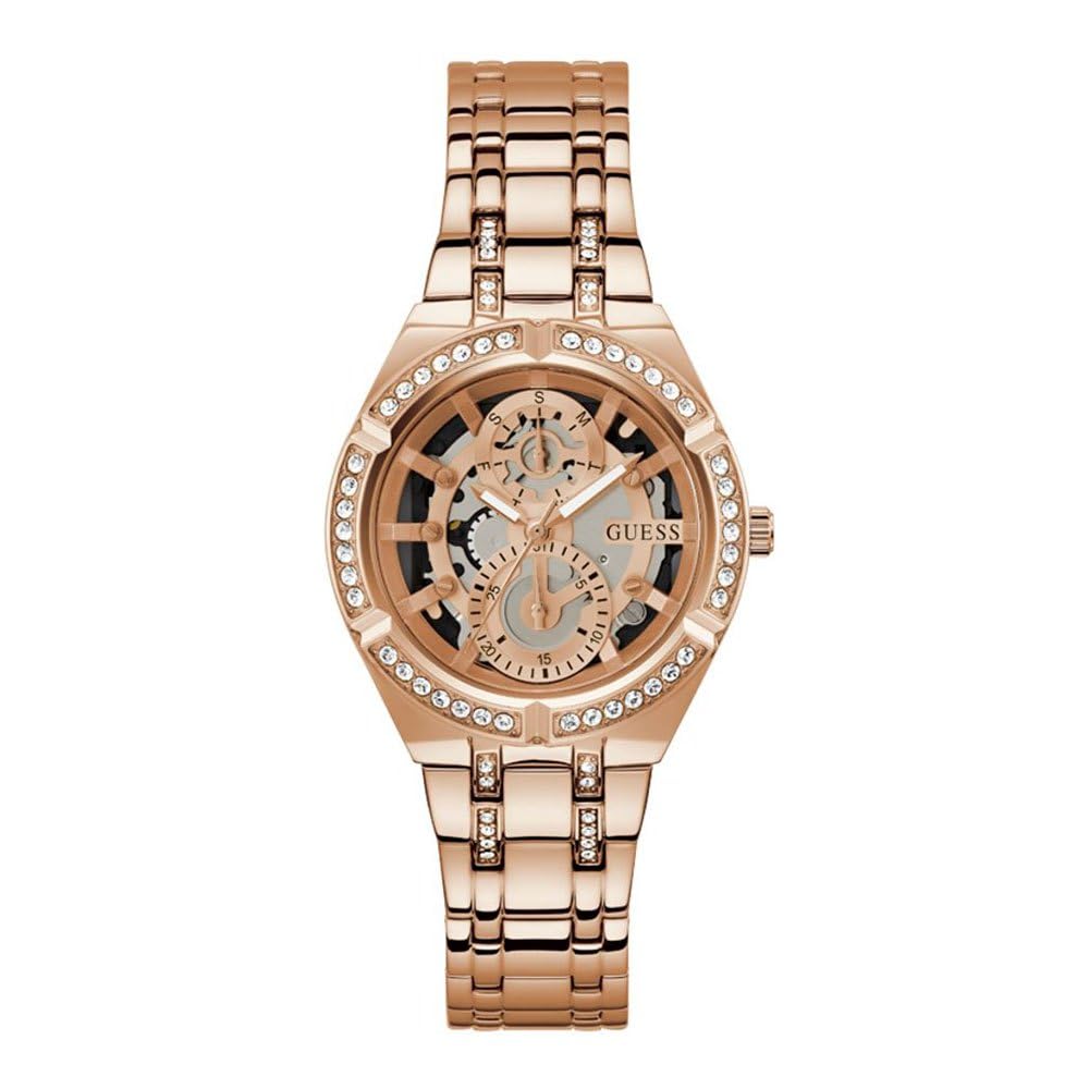 Guess Women's Rose Gold Gw0604l3 Quartz Watch In | Size: 36Mm
