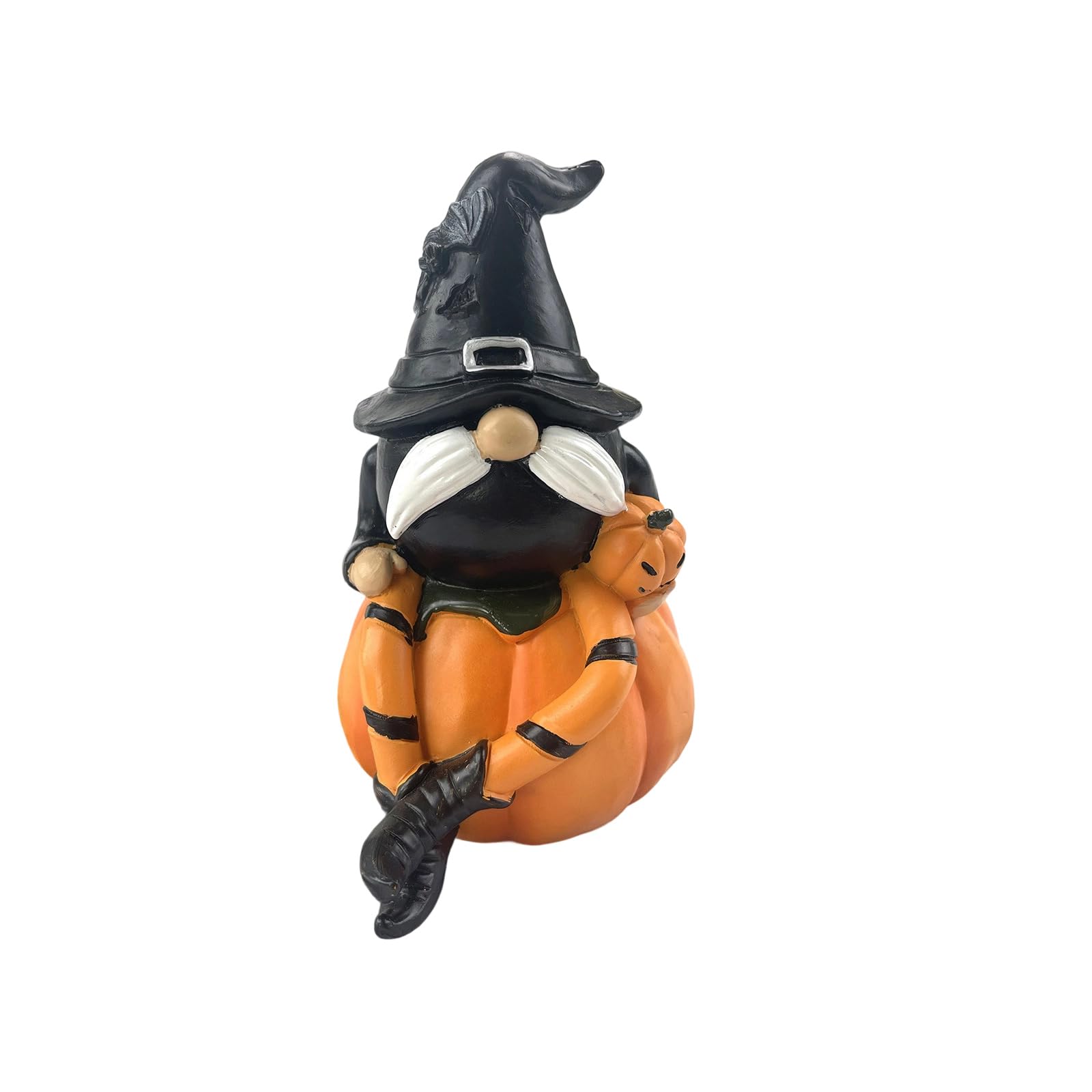 YWLUUOO Halloween Pumpkin Gnomes with Witch Hat Resins Figurine Festives Decoration for Indoor and Outdoor Party Garden Decors Indoor and Outdoor Halloween Decors