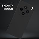 Pikkme Back Cover for Vivo X100 5G | Slim Soft Matte Silicone Cover with Camera Protection & Shockproof Bumper Case (Black) gallery image