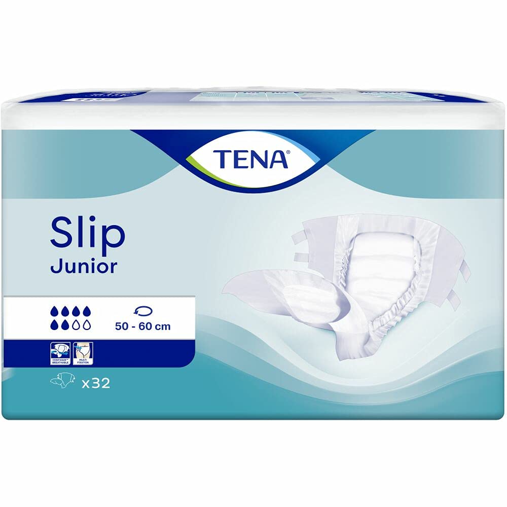 TENA Slip Junior | 6 kropli chłonności | poślizg na nietrzymanie moczu | 1 opakowanie 32 szt