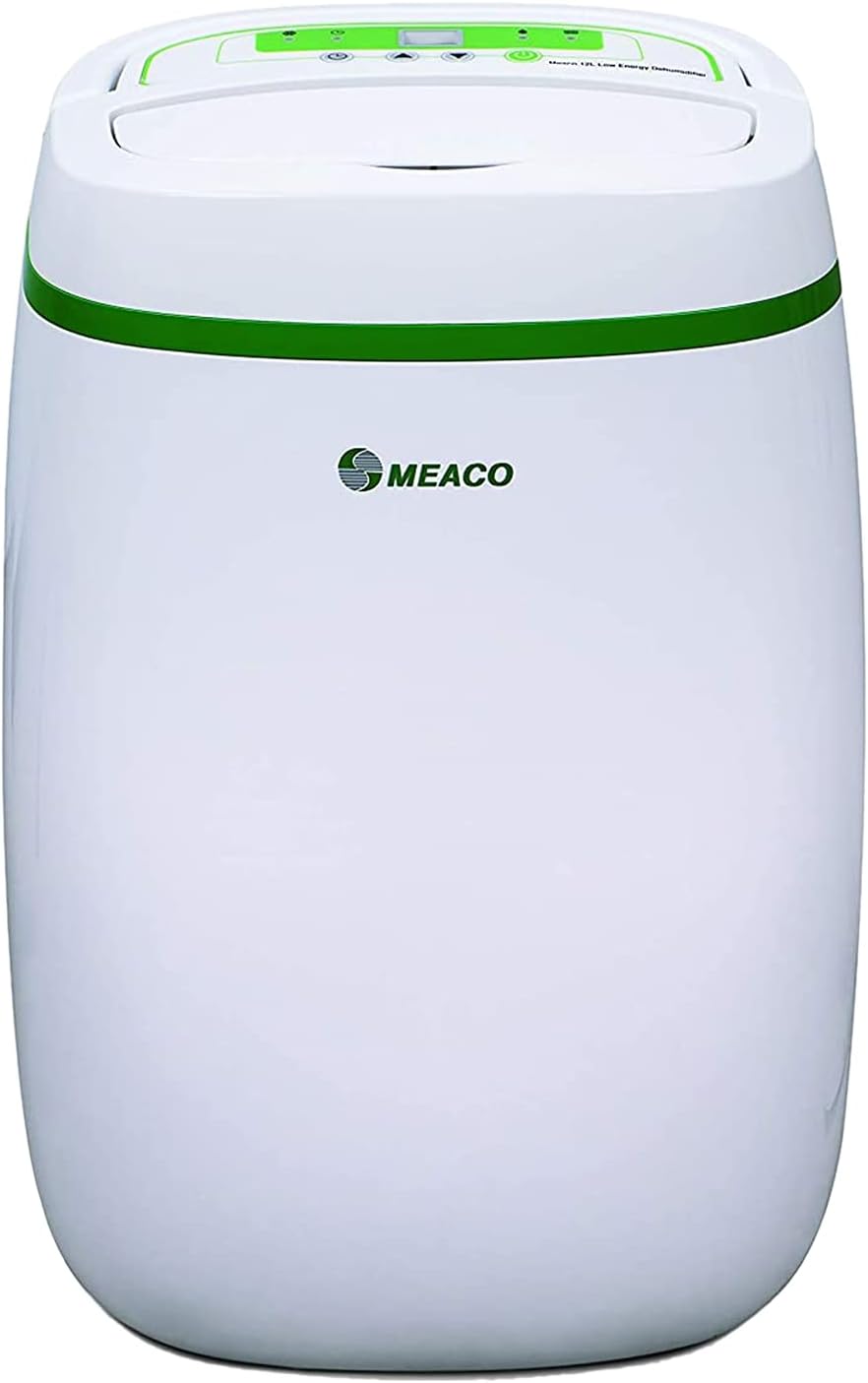 Meaco 12L Low Energy Dehumidifier and Air Purifier 2 in 1 Quiet Dehumidifier For Flats