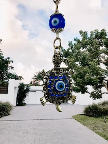 Image of Keychain for Car Bike & Home Keys | Good Luck Protection Charm Key Ring | Stylish Positivity Evil Eye Key Chain for Birthday Gifting and Decorative Purpose