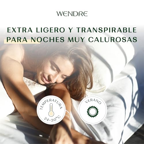 Nórdico de verano transpirable Wendre de microfibra hipoalergénica 3