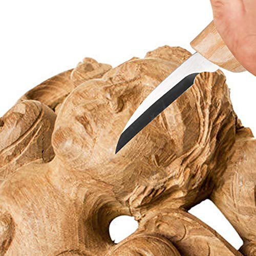 WYACOM Wood Carving Detail Knife-Whittling Chip Knife,Cutting Knife for Detail Wood Carving Craft Knife for Beginners Woodworking Professional (Detail Knife -1 PC)