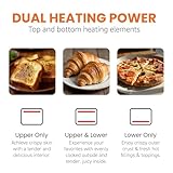 Elite Gourmet EAF0852SS 8.5Qt. Capacity Air Fryer Oven, Air Fry, Broil, Toast, Bake & Broil with Convection, Time and Temperature Controls, 800-Watts, Includes 25 Delicious Recipes, Stainless Steel