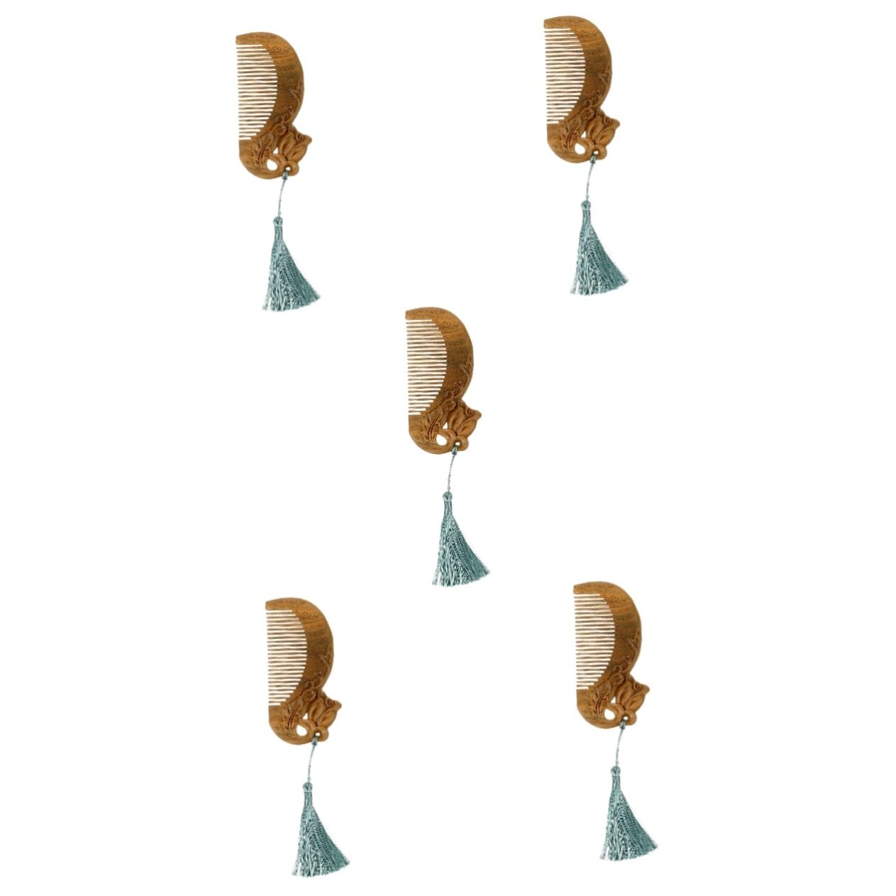 Healeved 5pezzi Pettine Massaggio Con Design Fiore Stimola Capelluto e Migliora La Salute Dei Per Tutti Tipi Di