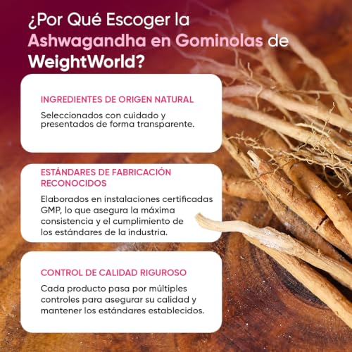 Miniatura 8 de Ashwagandha Gominolas 1200mg - 120 Gomitas Veganas Con Sabor A Frambuesa - Suplemento Ayurveda De La Withania Somnifera, Sin Gluten, Sin Lactosa Y Keto Para 2 Meses