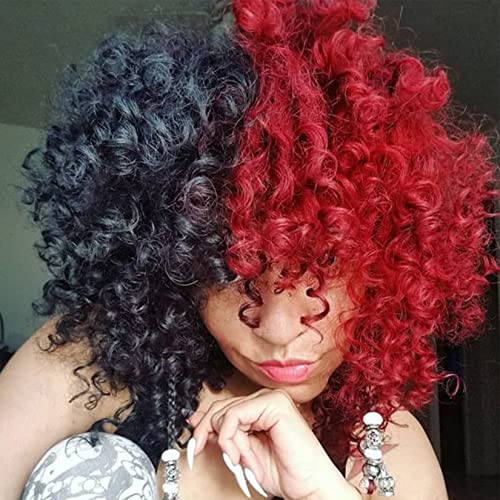 Look Stunning with the Best Half Red Half Black Wig!