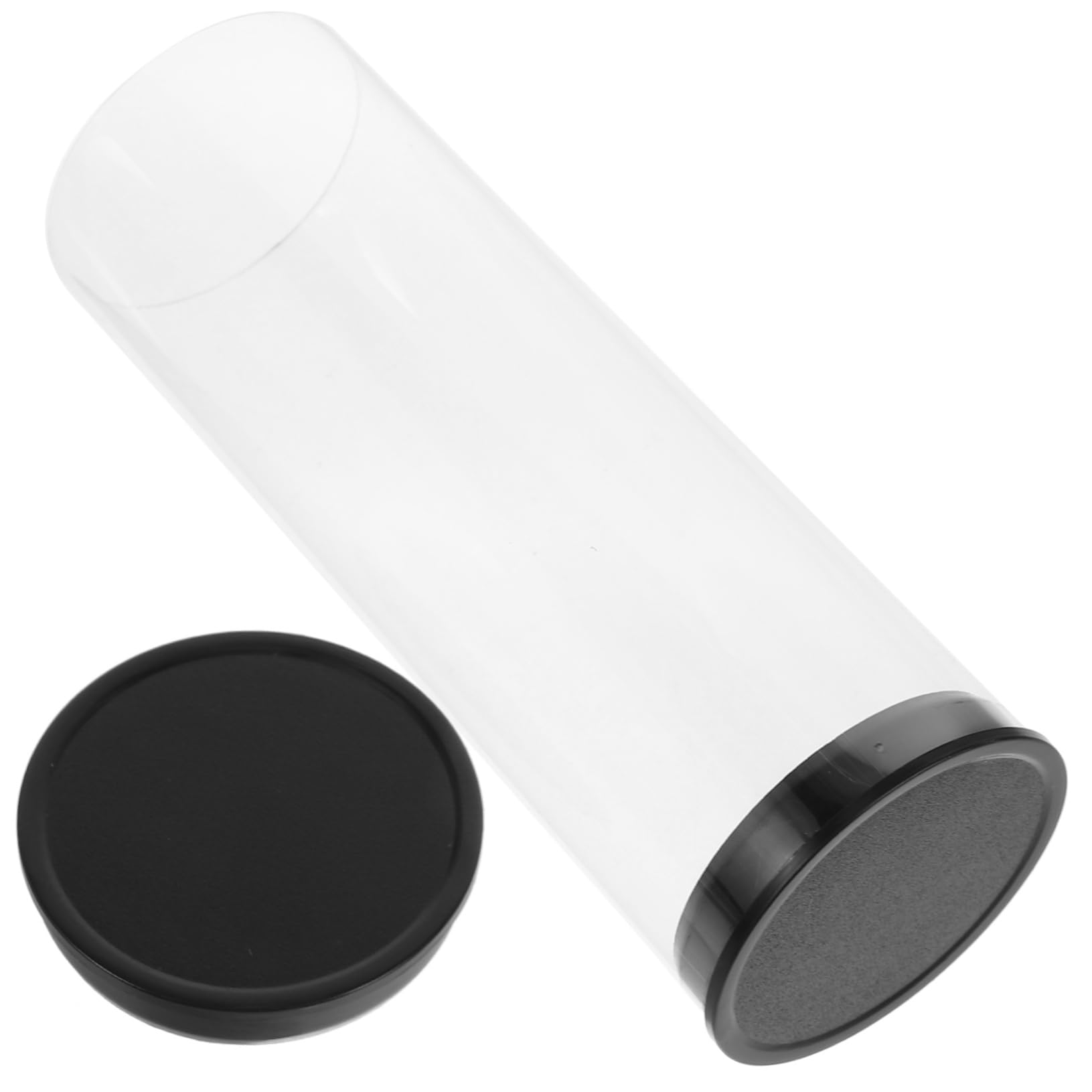 Sosoport Caja Tubo De Pelota De Golf Vitrina De Pelotas De Golf Falda De Pequeña Pantalla Tubo De Plástico Estuche Portátil para Golf Bola Transparente Deportes De Polivinilo