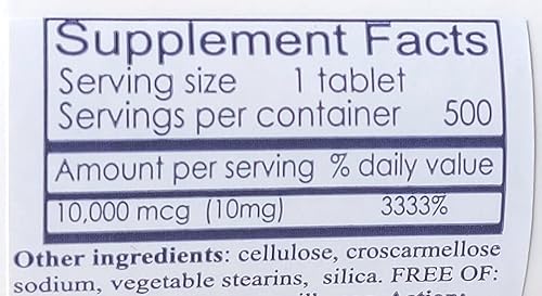 Biotin 10000 mcg 500 Tablets for Hair Growth Skin Strong Nails biotin 10mg disponible en Yaxa Colombia