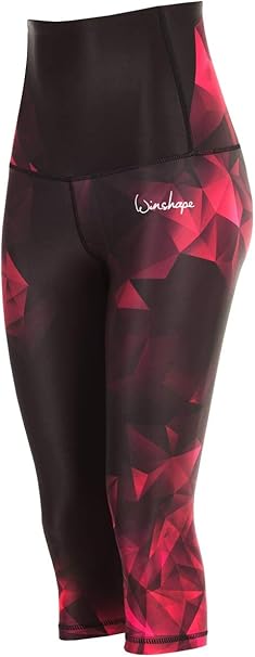 Große Größen Shape ¾ Sport Tights.  Mit extra hohem Bund für den Bauch-Weg-Effekt, Sporthose mit leichtem Kompressionseffekt, geeignet für Fitness, Workout, Pilates, Yoga und Freizeit.
