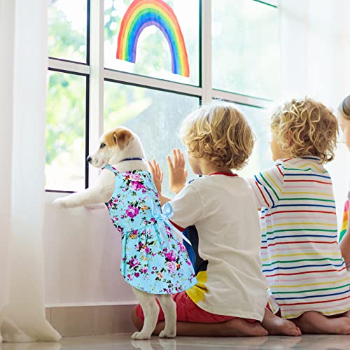 Pedgot 6 Pack Dog Bowknot Floral Dress Skin-Friendly Pet Princess Dress Dog Sundress Summer Puppy Clothes For Dogs And Cats (Medium) #TOP5