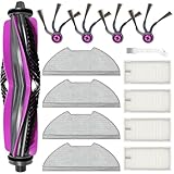 DianSung Ricambio per Eureka E20 Evo Plus aspirapolvere Accessori,1 spazzola principale, 4 Panni per mocio, 4 filtri, 4 spazzole laterali,1 spazzola di pulizia