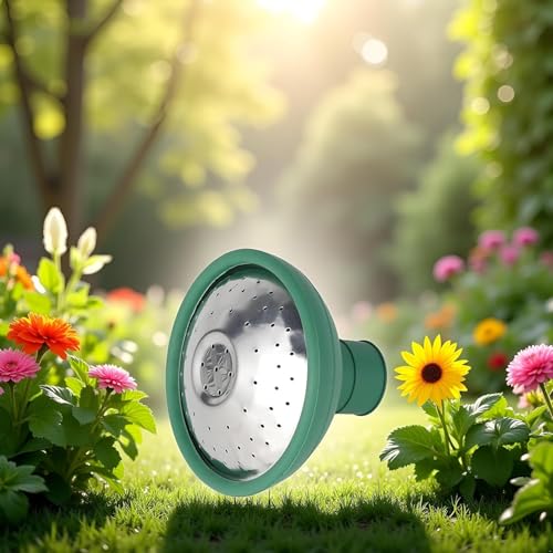 Green Universal Garden Watering Can Rose Head Water Sprinkler Sprayer Fit All Rose Spout Cover Nozzle Replacement Garden Watering Tool, Equipment, Small Watering Can