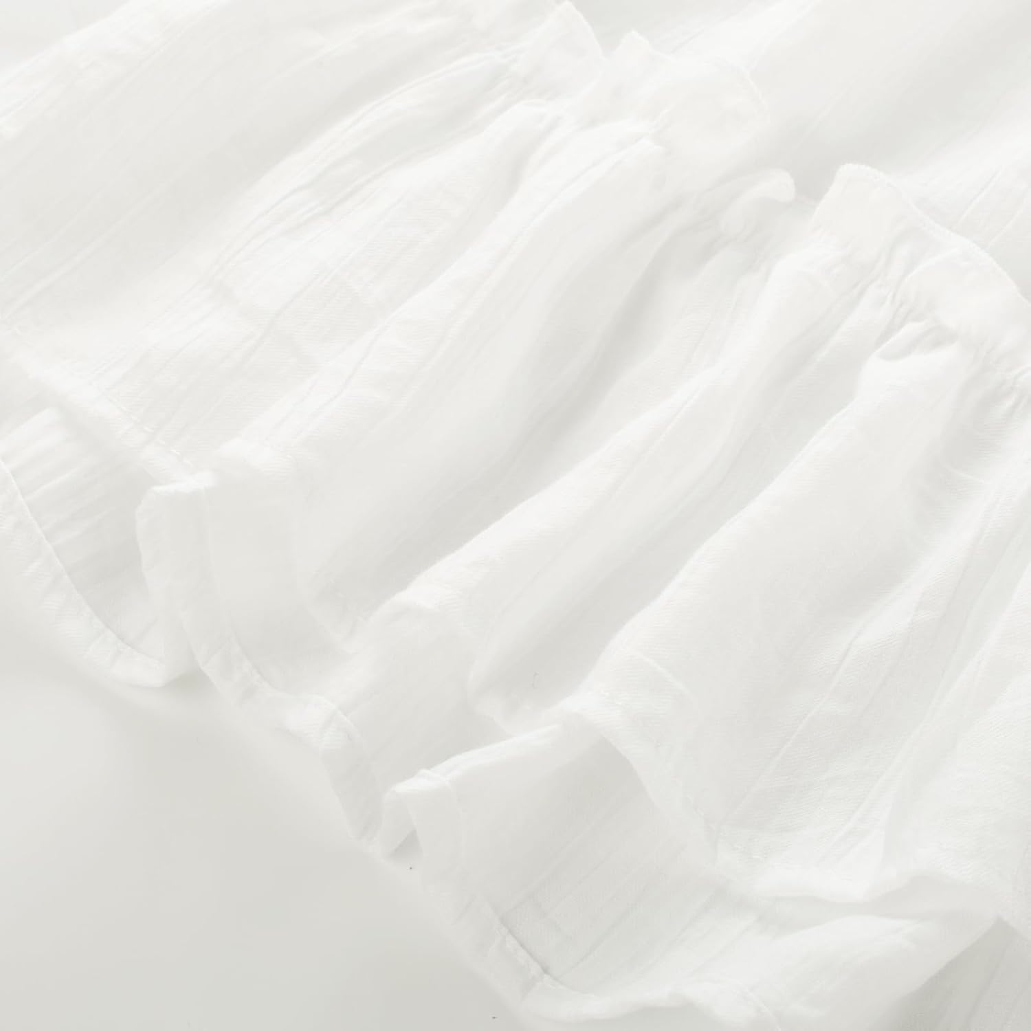 SCARLET DARKNESS Renaissance Midi Skirt Asymmetrical Ruffle Summer Flowy Skirt with Pockets - Image 7