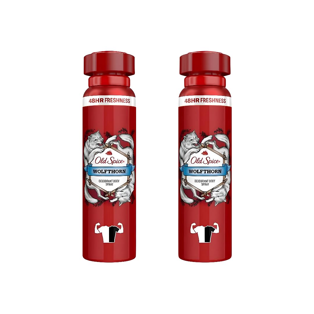Old Spice Wolfthorn Mens Deodorant Body Spray 150 ml 5 07 fl oz Invisible Anti-Perspirant Aerosol Long-Lasting Odor