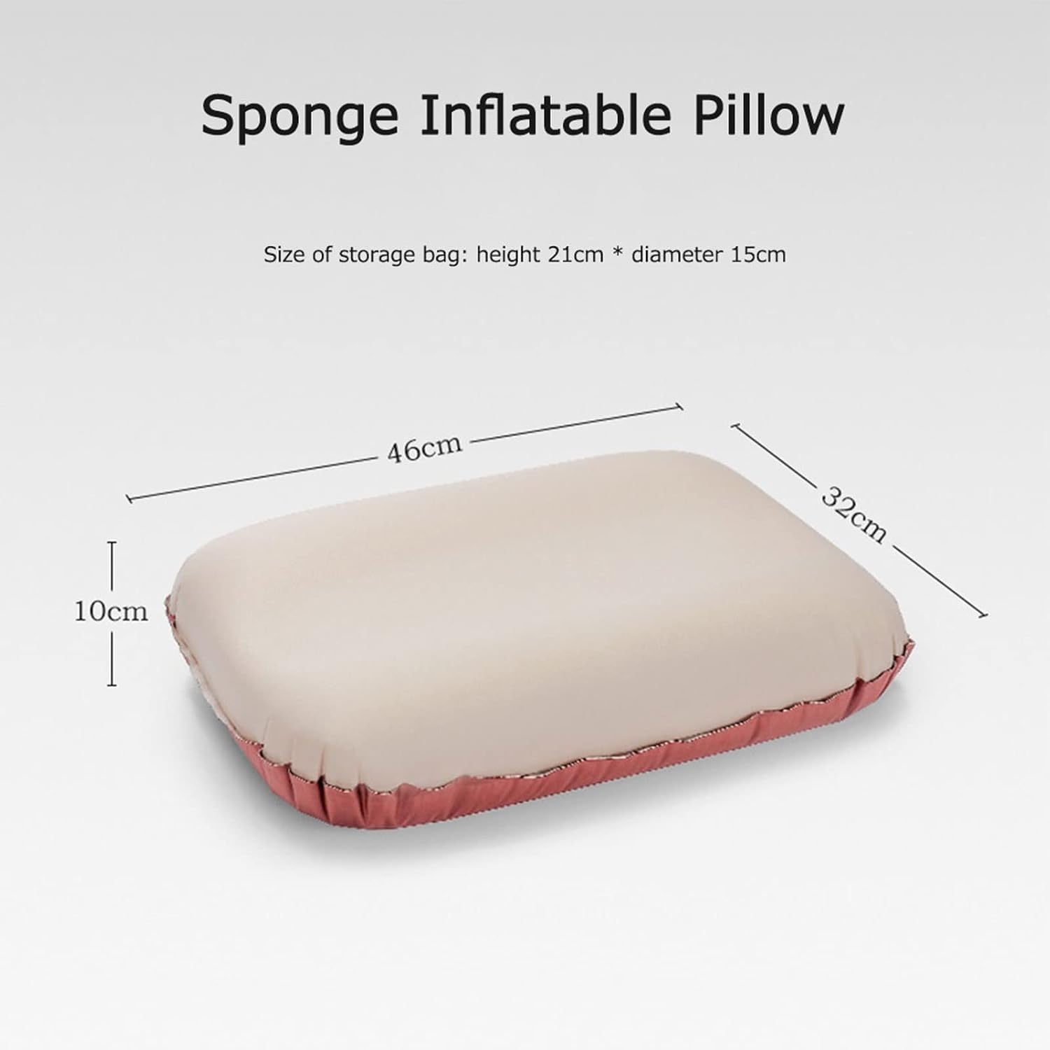 Oreiller Portable Gonflable Automatique Oreillers d'air Éponge Coussin De Sommeil Confortable Camping Voyage Randonnée Appuie-tête