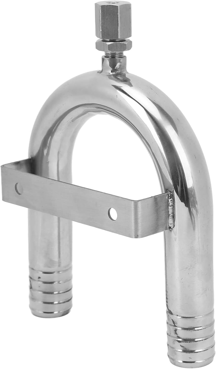 Qiilu 25mm Marine Vented Loop Anti Siphon 316 Stainless Steel Vent Loop Valve for Marine RV Yacht Toilet