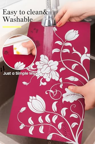 Image of THE LION'S SHARE Multipurpose Refrigerator Sheet | Drawer Mat | Water Proof PVC Material | Fridge Mats (Multi Colour -Pack of 03) -TLS-07