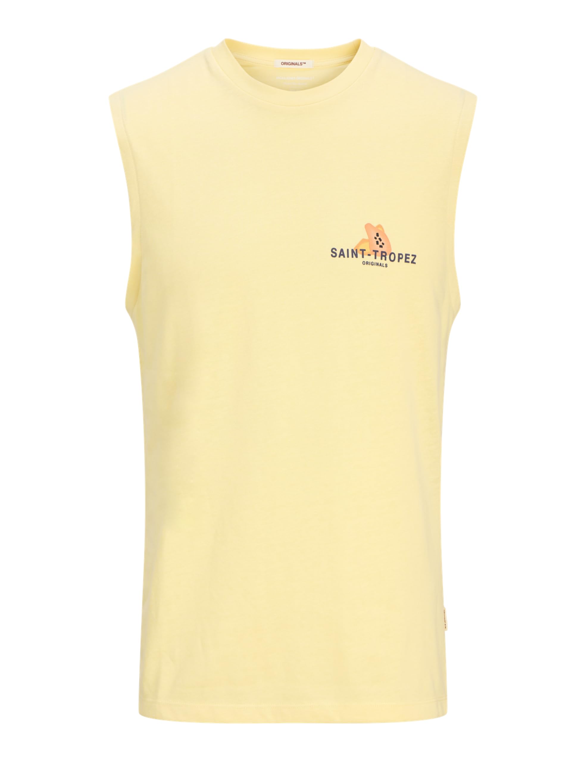 JACK & JONES Koszulka męska Jorcanggu Back Graphic Tee Sl Crew Neck, Podwójny krem, S