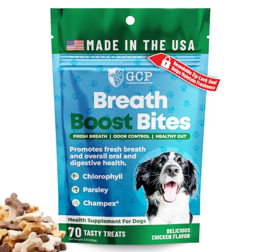 Guardian's Choice Breath Boost Bites for Dogs, Chicken Flavor Soft Chews, Supports Fresh Breath,...
