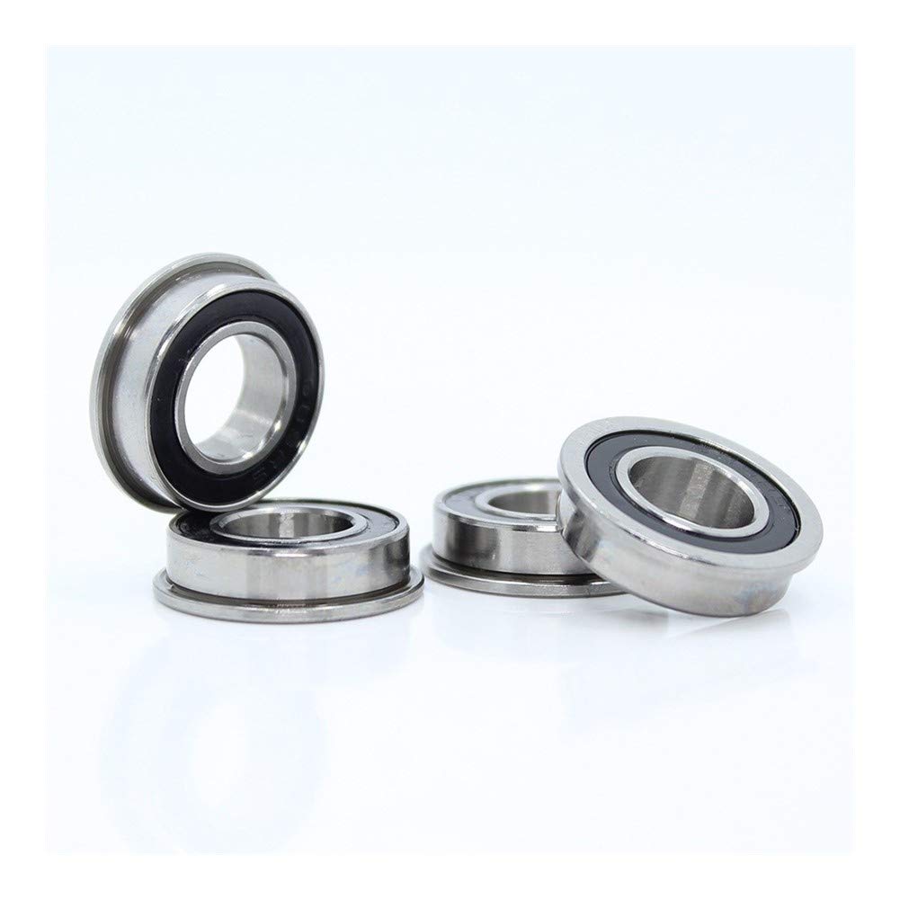 SUOFEILAIMU F689-2RS Flanged Ball Bearing 9x17x5mm Deep Groove Ball Bearing ABEC-1 Miniature Flanged Ball Bearings RF-1790DD (10 PCS)