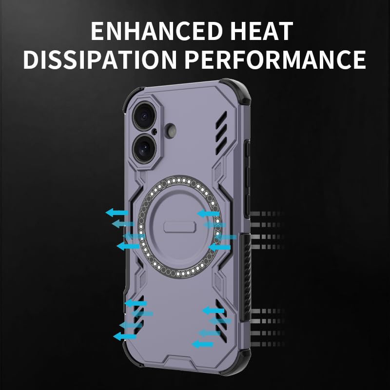 Coque iPhone 16 rigide anti-rayures protégeant l'écran avec aimant intégré - 5
