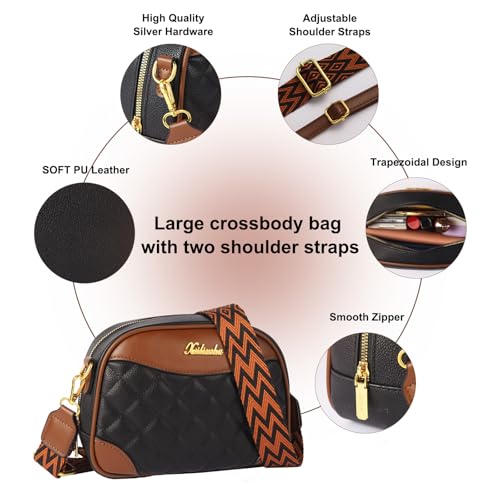 Small ​Crossbody Bags for Women – Leather Purses with Adjustable Strap, Color-Block Cross body Handbags for Gifts4