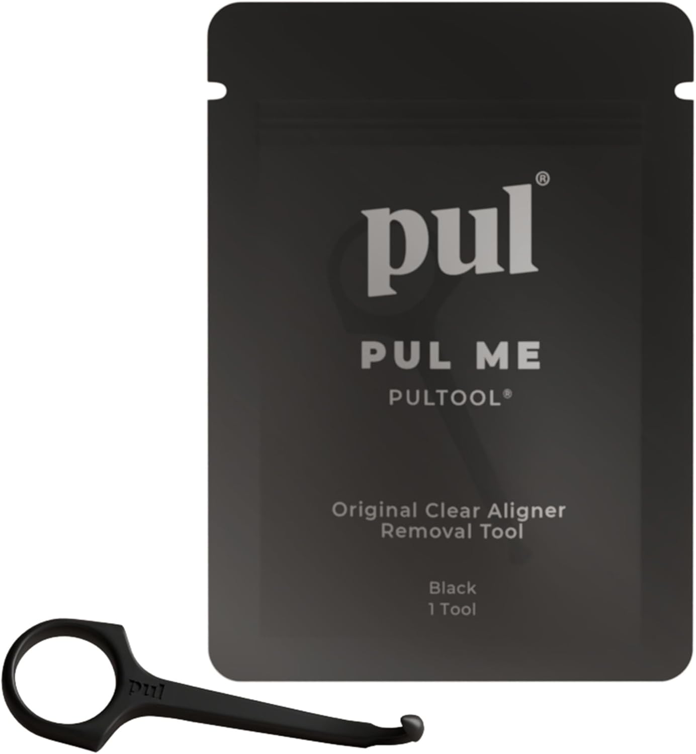 PUL Pack of 1 Reusable Clear Aligner Removal Tool — Compatible with Invisalign, Removable Braces, Retainers & Trays – Easy-to-Use Device Remover, Dental & Oral Hygiene Care Product – Black