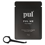 PUL Pack of 1 Reusable Clear Aligner Removal Tool - Compatible with Invisalign, Removable Braces, Retainers & Trays - Easy-to-Use Device Remover, Dental & Oral Hygiene Care Product - Black
