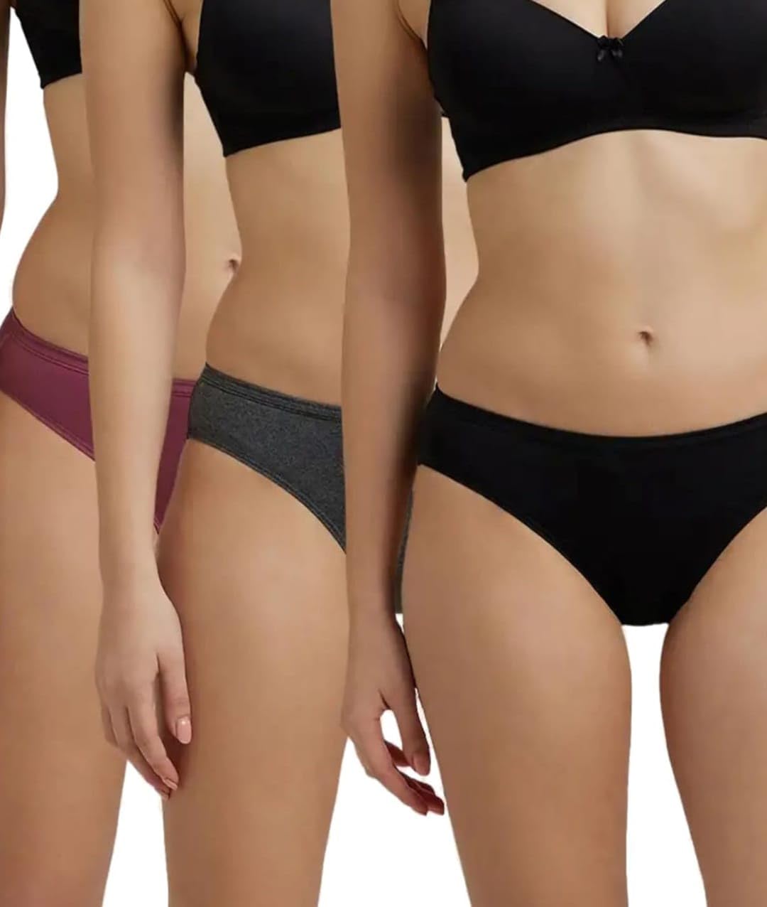 Women Medium Coverage Super Combed Cotton Bikini with Concealed Waistband and StayFresh Treatment_(Pack of 3, Colors & Prints May Vary)-picture-33