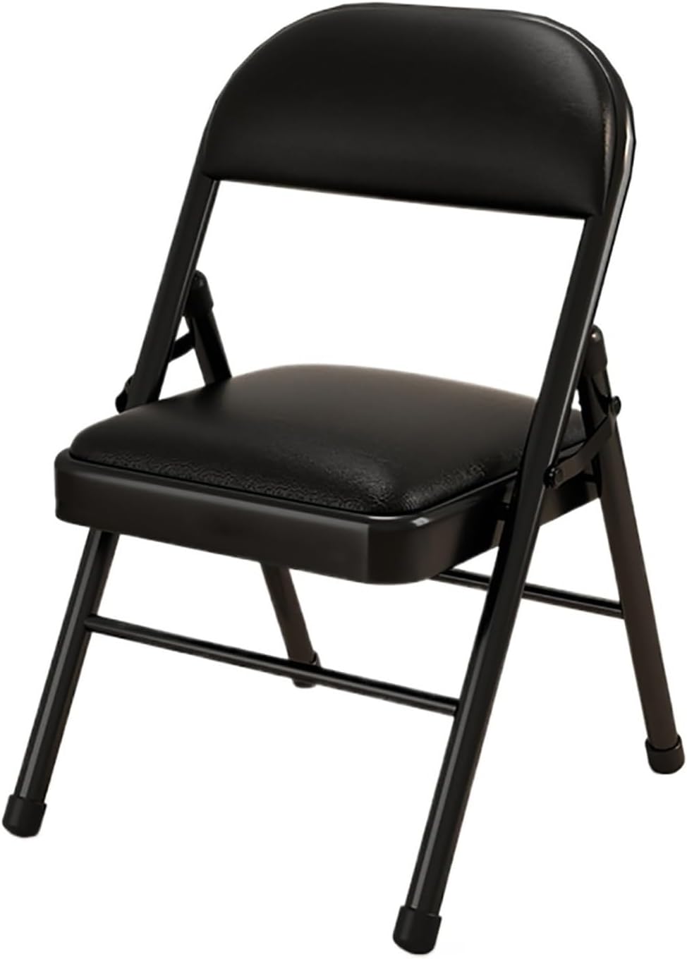 Portable Foldable Chair with Padded Cushion for Adults - No Assembly Required, Ideal for Indoor/Outdoor Dining, Parties & Events (Black)
