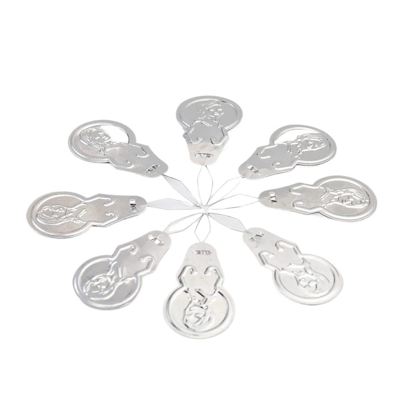 Silver Needle Threaders 100 Pcs Reusable Sewing Cross Stitch Tailor Leathercraft